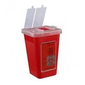 Bemis Sharps Container, 1qt, Red, 100/PK 100030